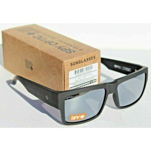 SPY OPTICS Cyrus SOSI Sunglasses Matte Black/Gray Silver Spectra Mirror NEW